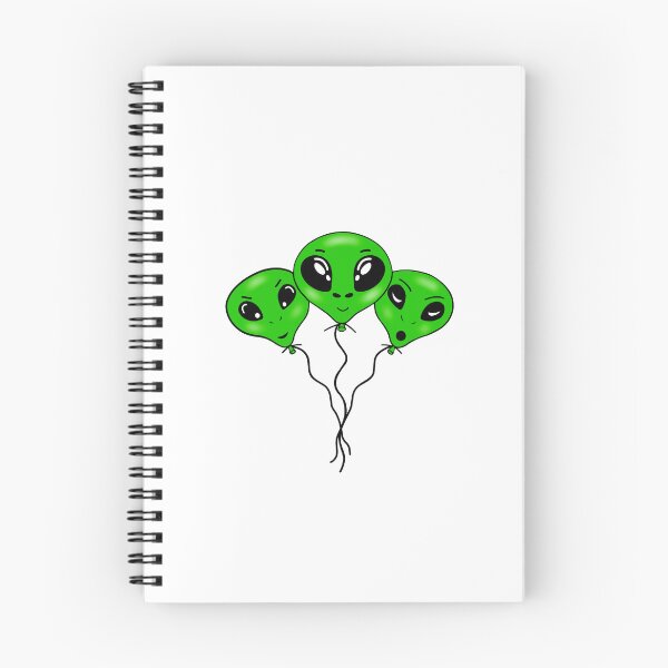 Item preview, Green Alien Head Balloons designed and sold by Sartoris Art.
