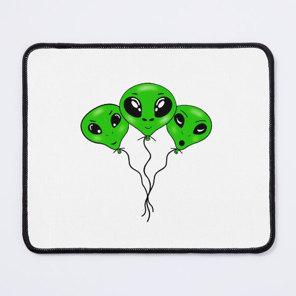 Item preview, Green Alien Head Balloons designed and sold by Sartoris Art.