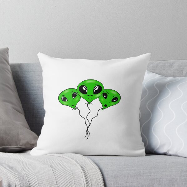 Item preview, Green Alien Head Balloons designed and sold by Sartoris Art.