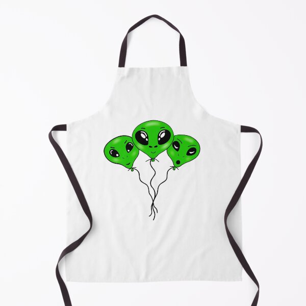 Item preview, Green Alien Head Balloons designed and sold by Sartoris Art.