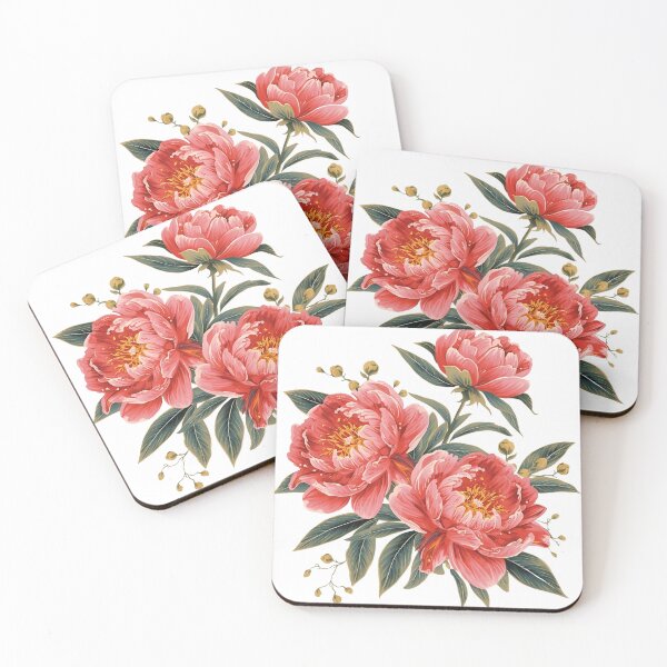 Item preview, Oriental Peony Elegance – Luxurious Asian Floral Design designed and sold by VibranPalette.