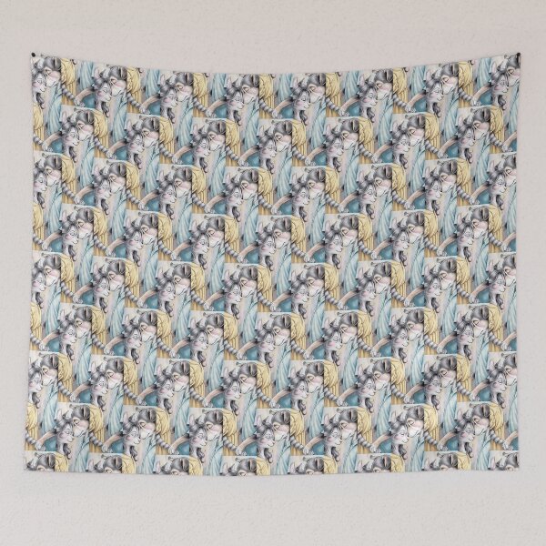 Item preview, Feline Canine Affection Artwork By Merch, Limited Edition designed and sold by MADISYNDONALD.