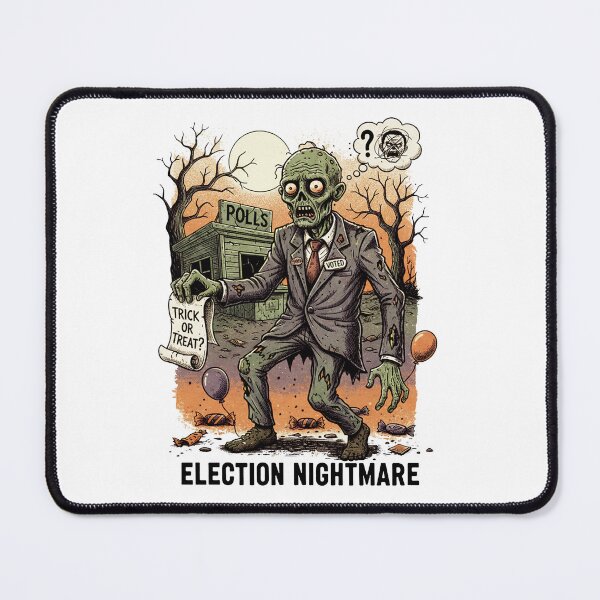 Item preview, Trick or Vote? Zombie Voter Halloween Political Satire designed and sold by Aymanejed.