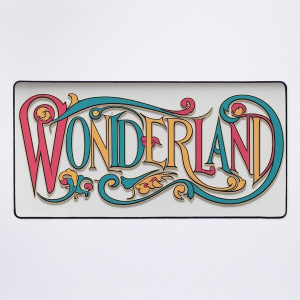 Item preview, Wonderland Ornate Typography – Whimsical Vintage Lettering Art designed and sold by Kuotica.