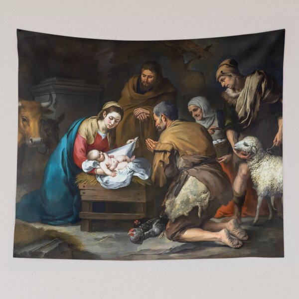 Item preview, Adoration of the Shepherds - Bartolome Esteban Murillo designed and sold by Jon-Baran.