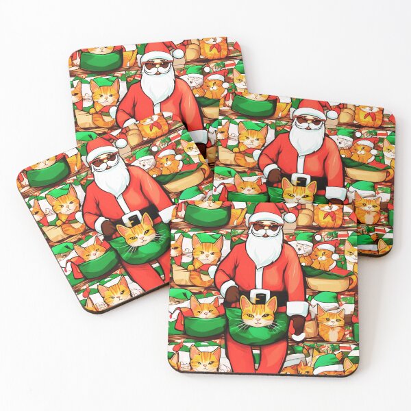 Item preview, Cat as Santa designed and sold by Zofia Sosnecka.