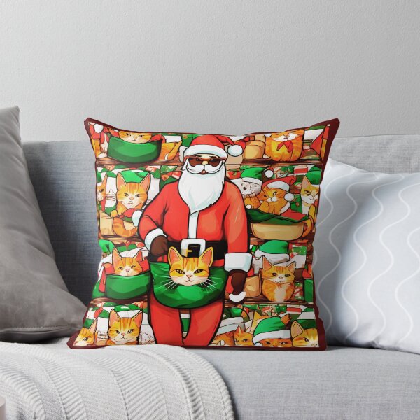 Item preview, Cat as Santa designed and sold by Zofia Sosnecka.
