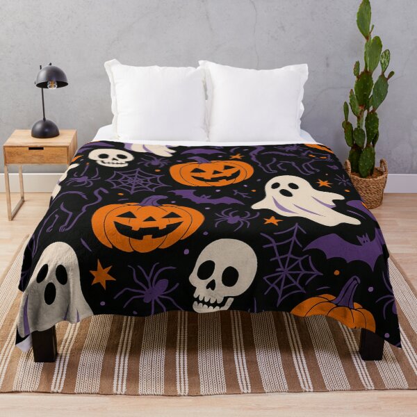 Item preview, Halloween Night Chaos – Purple, Orange, and Black All Over Print designed and sold by getpressedshirt.