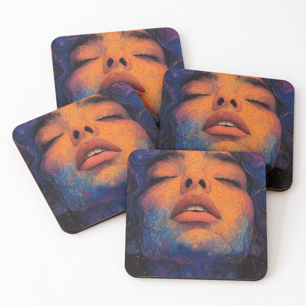 Item preview, Abstract Portrait with Swirling Colors designed and sold by davidonstudio.
