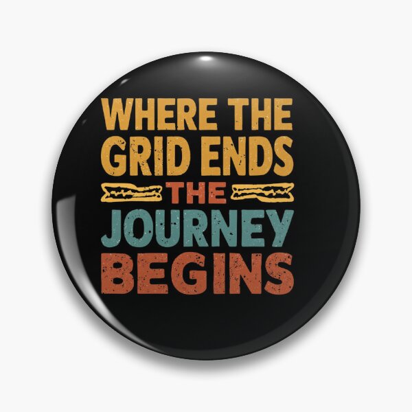 Item preview, Adventure Typography Design - Where the Grid Ends The Journey Begins designed and sold by SaadArtCo.