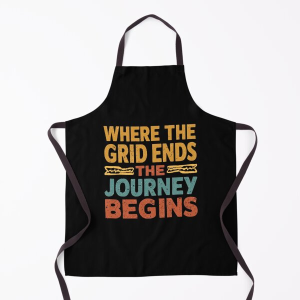 Item preview, Adventure Typography Design - Where the Grid Ends The Journey Begins designed and sold by SaadArtCo.