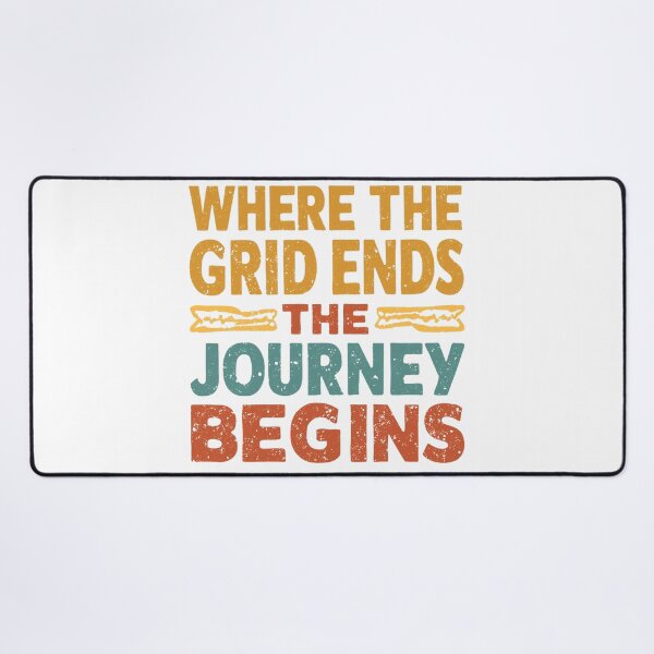 Item preview, Adventure Typography Design - Where the Grid Ends The Journey Begins designed and sold by SaadArtCo.