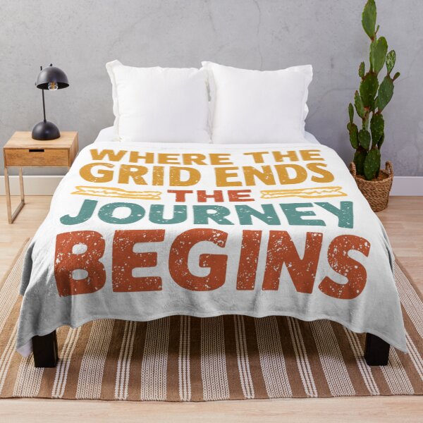 Item preview, Adventure Typography Design - Where the Grid Ends The Journey Begins designed and sold by SaadArtCo.