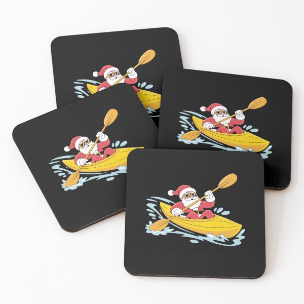 Item preview, Santa Kayaking Kayak Lovers Kayaker Canoeist Christmas designed and sold by HaileyRobel.