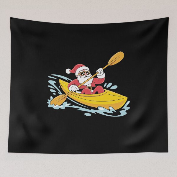 Item preview, Santa Kayaking Kayak Lovers Kayaker Canoeist Christmas designed and sold by HaileyRobel.