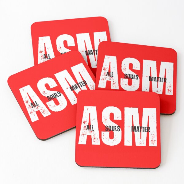 Item preview, ASM White Letters All Souls Matter Black Letters Center designed and sold by GFamilyC.
