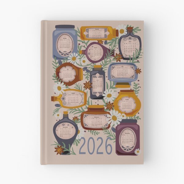 Artikelvorschau, Apothekerglas-Kalender 2026 entworfen und verkauft von birchandbirdbk.