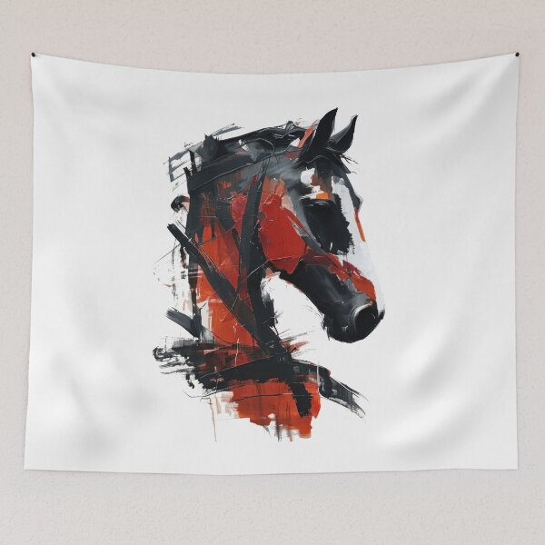Item preview, Bold Abstract Horse Portrait designed and sold by caracatita75.