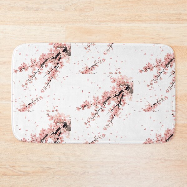 Item preview, Ethereal Pink Cherry Blossom Watercolor with Falling Petals designed and sold by VibranPalette.