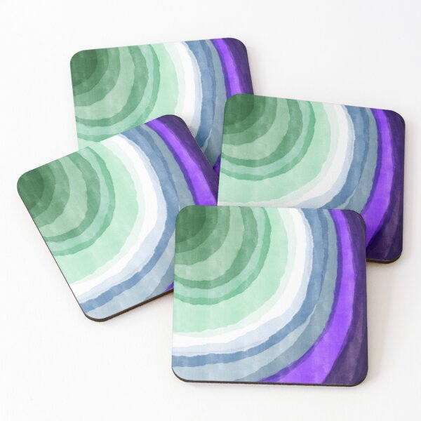Item preview, Abstract Watercolour Rings Gay Pride Flag (Vincian) designed and sold by RyanGDesign.