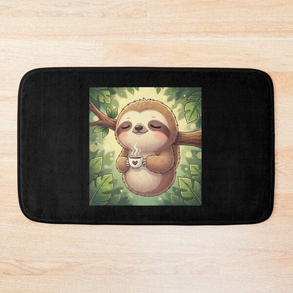 Item preview, Procrastinating Sloth -Retro Lazy Sloth Cartoon Illustration designed and sold by Whisky1111.