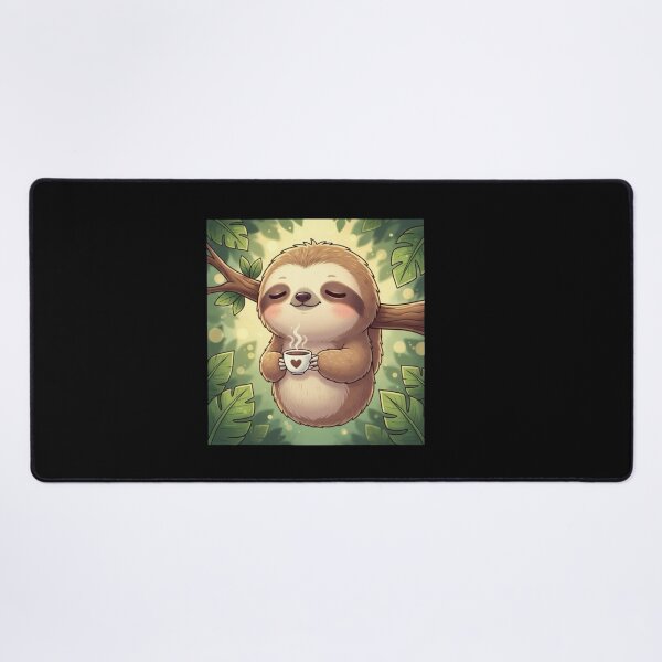 Item preview, Procrastinating Sloth -Retro Lazy Sloth Cartoon Illustration designed and sold by Whisky1111.