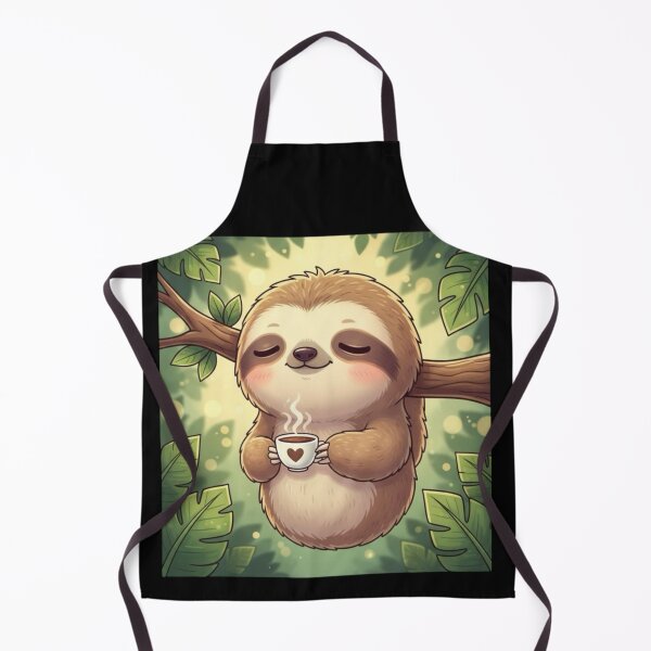 Item preview, Procrastinating Sloth -Retro Lazy Sloth Cartoon Illustration designed and sold by Whisky1111.