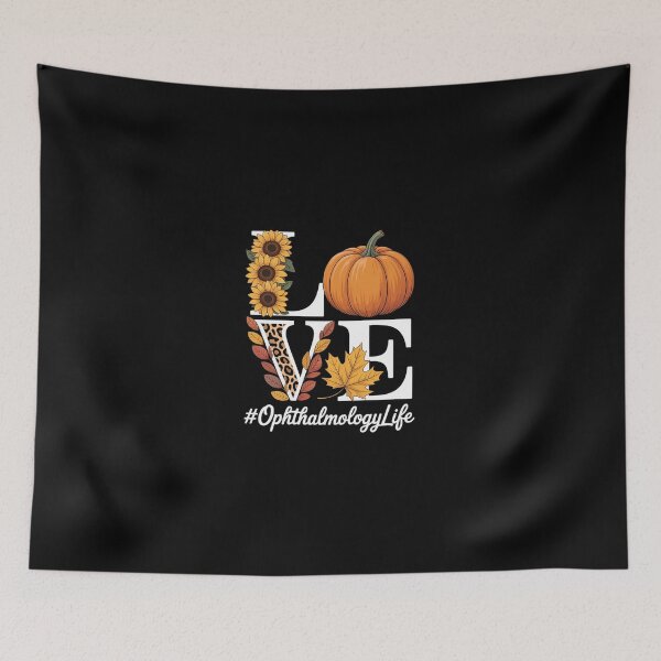 Artikelvorschau, Augenheilkunde Liebe Herbst Kürbis Leopard Halloween Herbst entworfen und verkauft von dainegilbert.