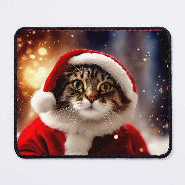 Item preview, Cat as Santa designed and sold by Zofia Sosnecka.