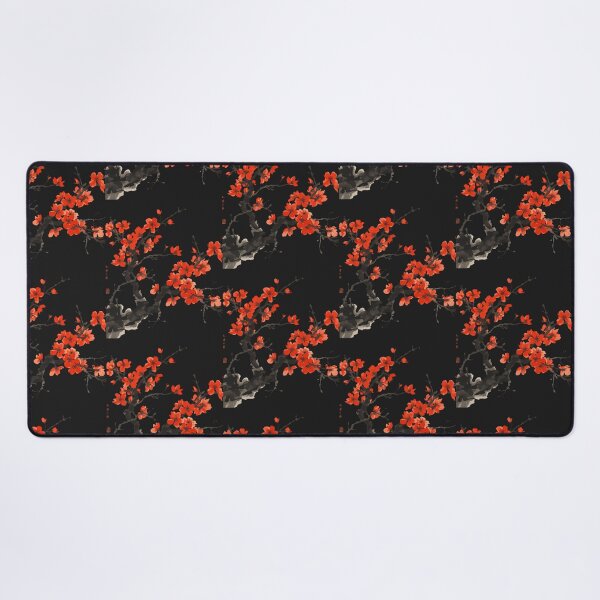 Item preview, Vibrant Red Plum Blossom Sumi-e Ink Painting designed and sold by VibranPalette.