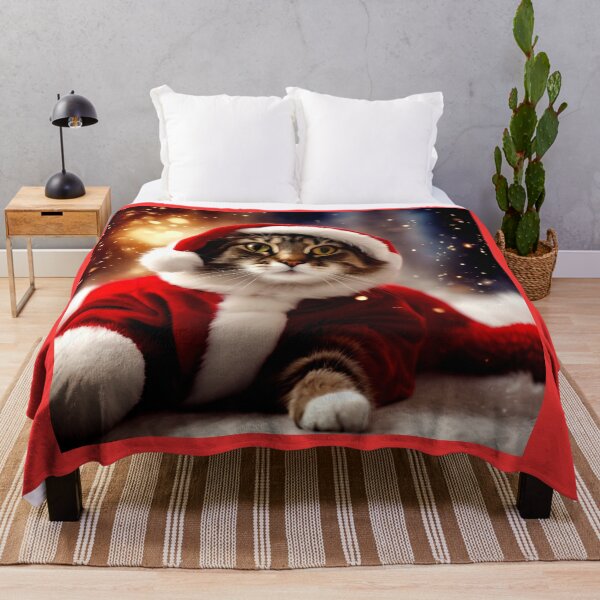 Item preview, Cat as Santa designed and sold by Zofia Sosnecka.