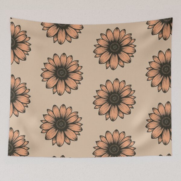 Item preview, Minimalist Sunflower Illustration – Boho Floral Line Art Design designed and sold by Tidarat-27.