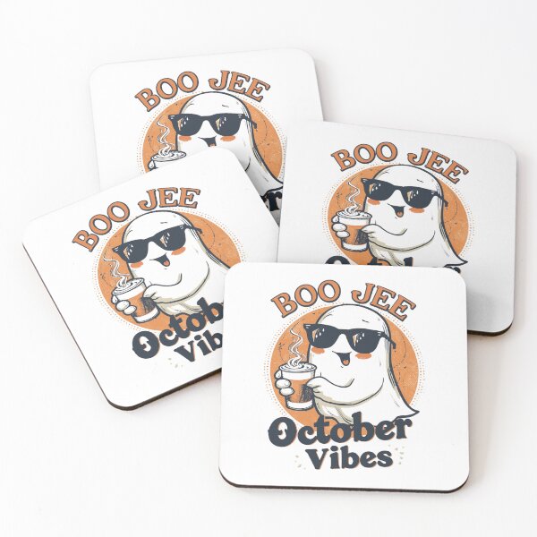 Item preview, Boo Jee October Vibes Ghost Halloween. Spooky humor, fall season - III designed and sold by YvkafromPoland.