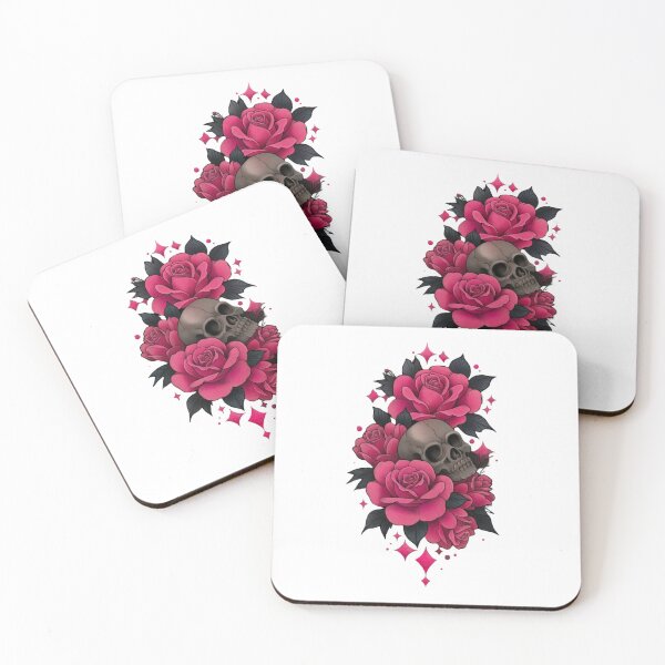 Item preview, Skull and roses designed and sold by MendaciousMina.