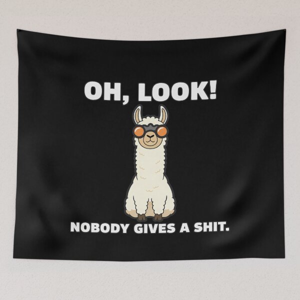 Item preview, Sarcastic Llama Don't Care Funny Alpaca designed and sold by k3rstman1.