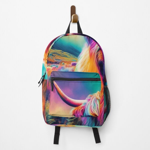 Artikelvorschau, Morris Psychedelic Highland Kuh Porträt entworfen und verkauft von didgiart.