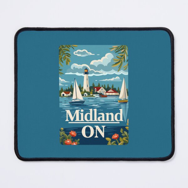 Item preview, Midland ON Lighthouse & Bayfront Travel Art Ontario Canada Great Lakes designed and sold by meganohm.