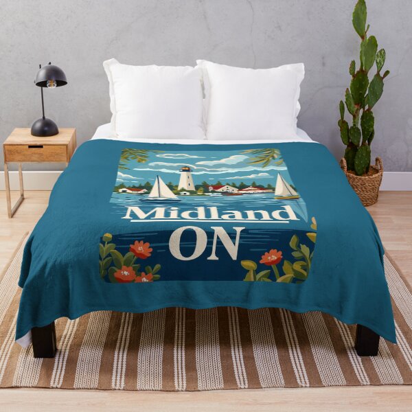 Item preview, Midland ON Lighthouse & Bayfront Travel Art Ontario Canada Great Lakes designed and sold by meganohm.