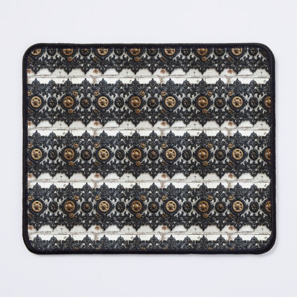 Item preview, Steampunk Black Lace Pattern designed and sold by bloomingvine.
