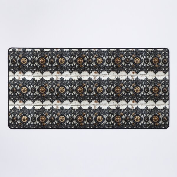 Item preview, Steampunk Black Lace Pattern designed and sold by bloomingvine.