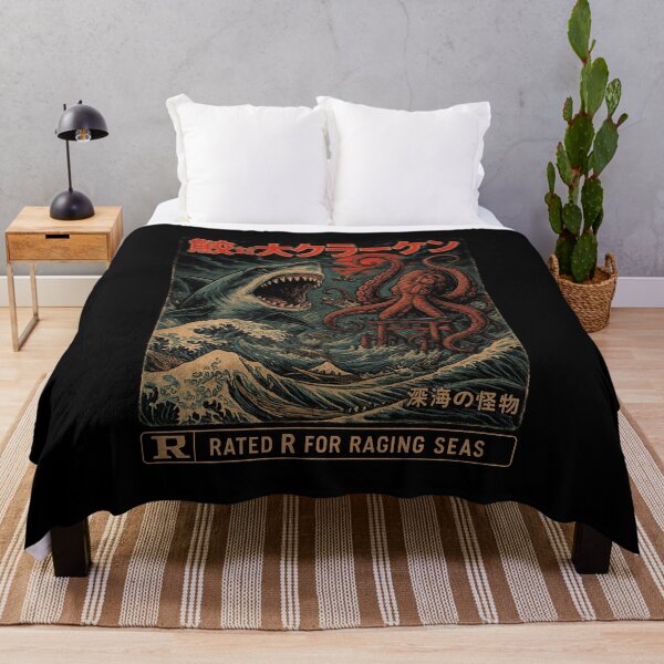 Item preview, Shark vs Kraken – Deep Sea Horror Battle Tee designed and sold by DreamCraze.