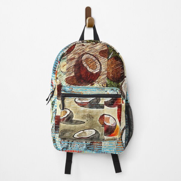 Item preview, Tropical Coconut Patchwork Collage  designed and sold by Hen-C-Art.