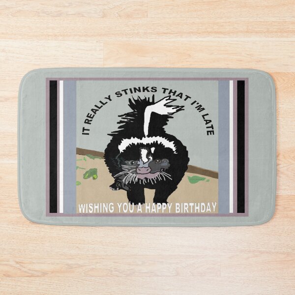 Item preview, It Stinks That I'm Late Skunk designed and sold by kristalcurt.
