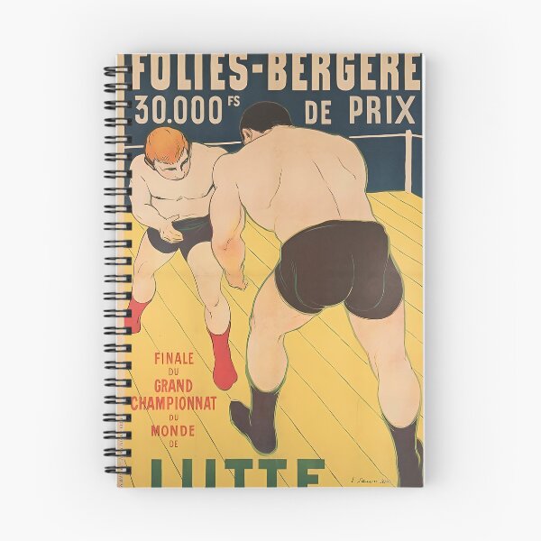 Item preview, ? Vintage Folies-Bergère Wrestling Poster (1930s) designed and sold by StuckOn-Detroit.