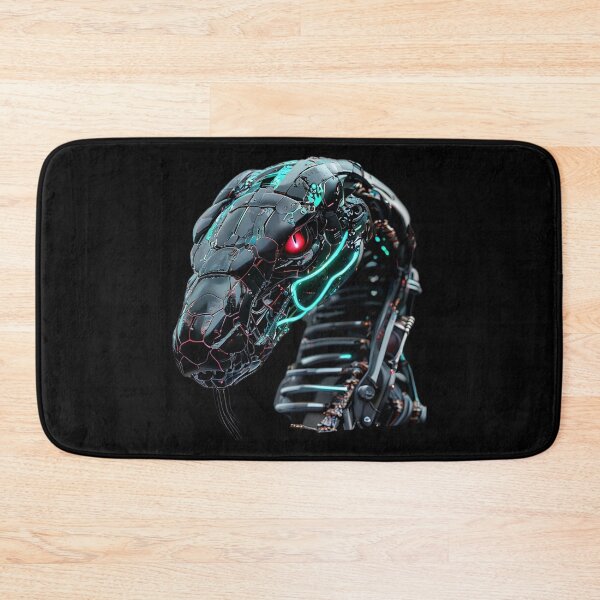 Item preview, Cybernetic Snake Head | Red-Eyed Robotic Serpent Futuristic Design designed and sold by Naturalite19.