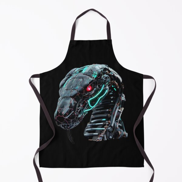 Item preview, Cybernetic Snake Head | Red-Eyed Robotic Serpent Futuristic Design designed and sold by Naturalite19.