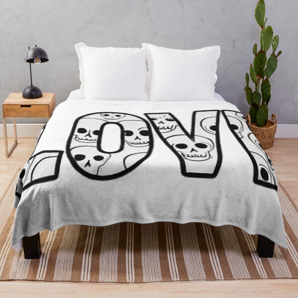 Item preview, LOVE Skull Pattern Typography – Gothic Cute Design designed and sold by The Sandy Design Store.