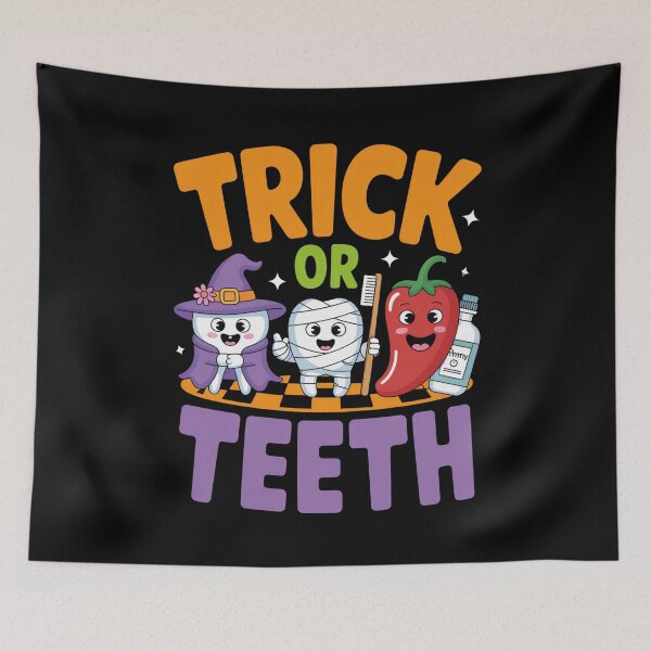 Item preview, Trick Or Teeth Crew Dental Halloween designed and sold by Gogetgiggles.