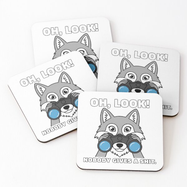 Item preview, Cynical Wolf Binoculars Sarcastic Humor designed and sold by k3rstman1.