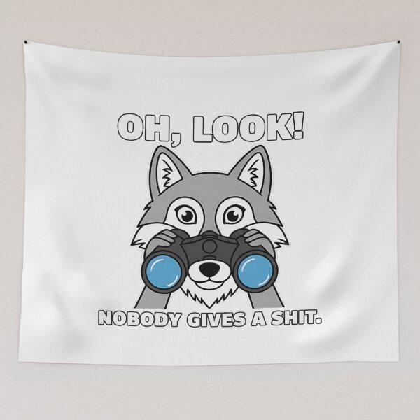 Item preview, Cynical Wolf Binoculars Sarcastic Humor designed and sold by k3rstman1.